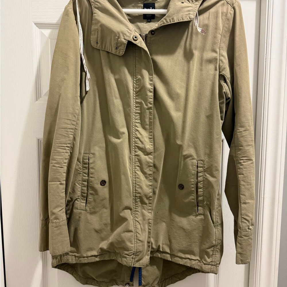 Twin by Simon’s Olive Utility Hooded Jacket